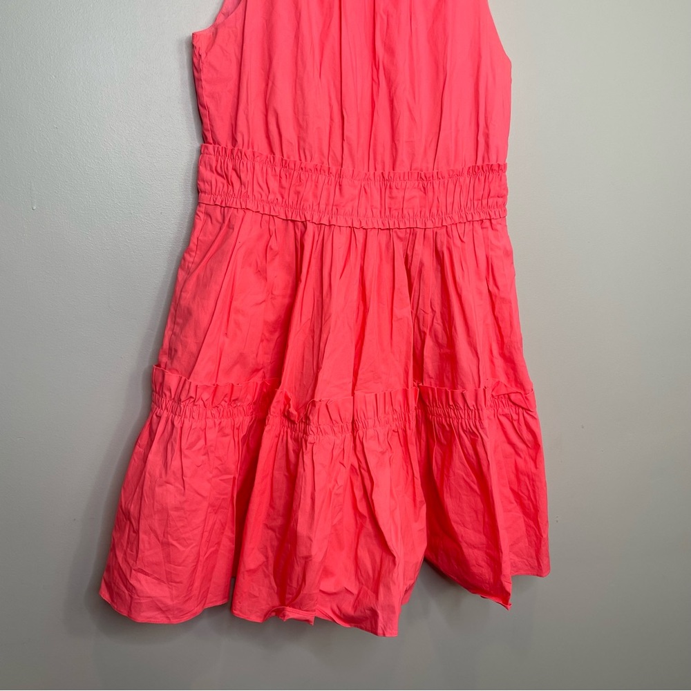Lilly Pulitzer Elina Stretch Ruffle Dress in Coral Spritz - Picture 7 of 10